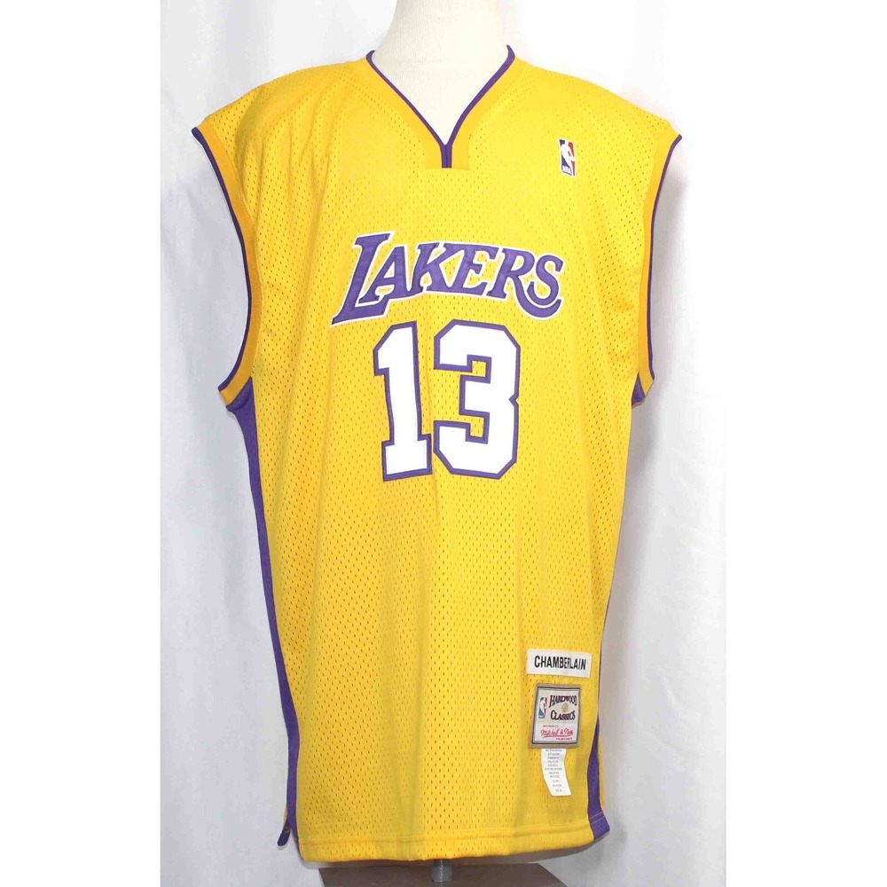 Mitchell N Ness Wilt Chamberlain #13 Los Angeles Lakers NBA Jersey Mens Size‎ 54